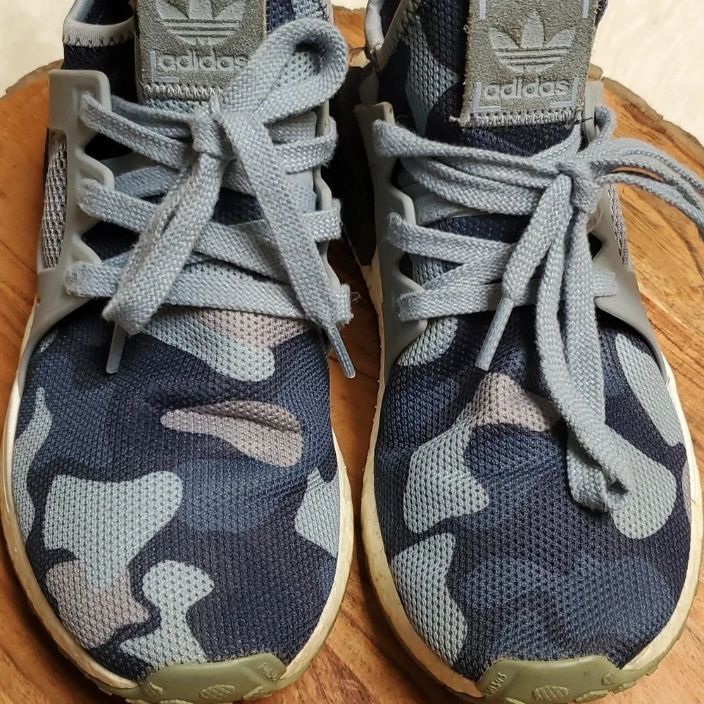 Adidas NMD XR1 Blue Camo Sneakers Size 6